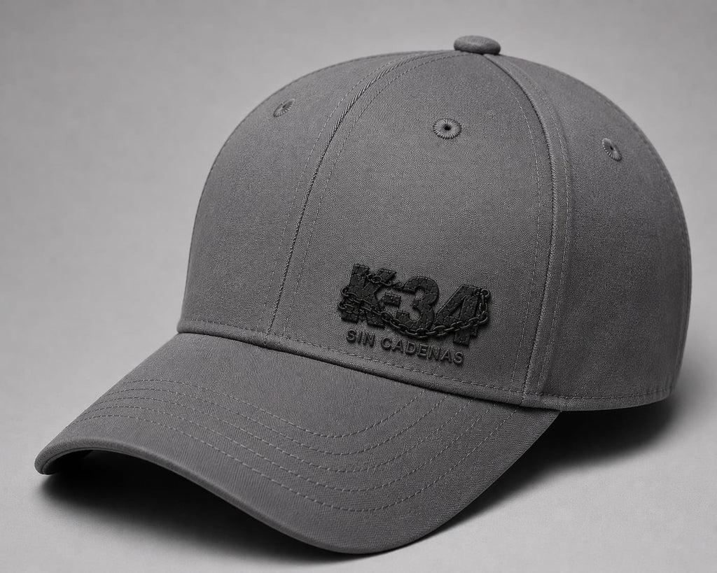 Gorra K-34 SIN CADENAS® Negra | Premium Streetwear
